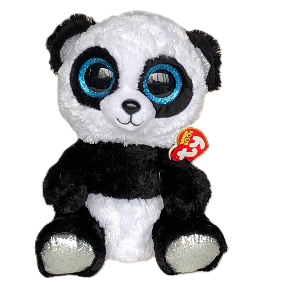 Ty MEDIUM SIZ Beanie Boos Bamboo Panda 8"  New w/Tag